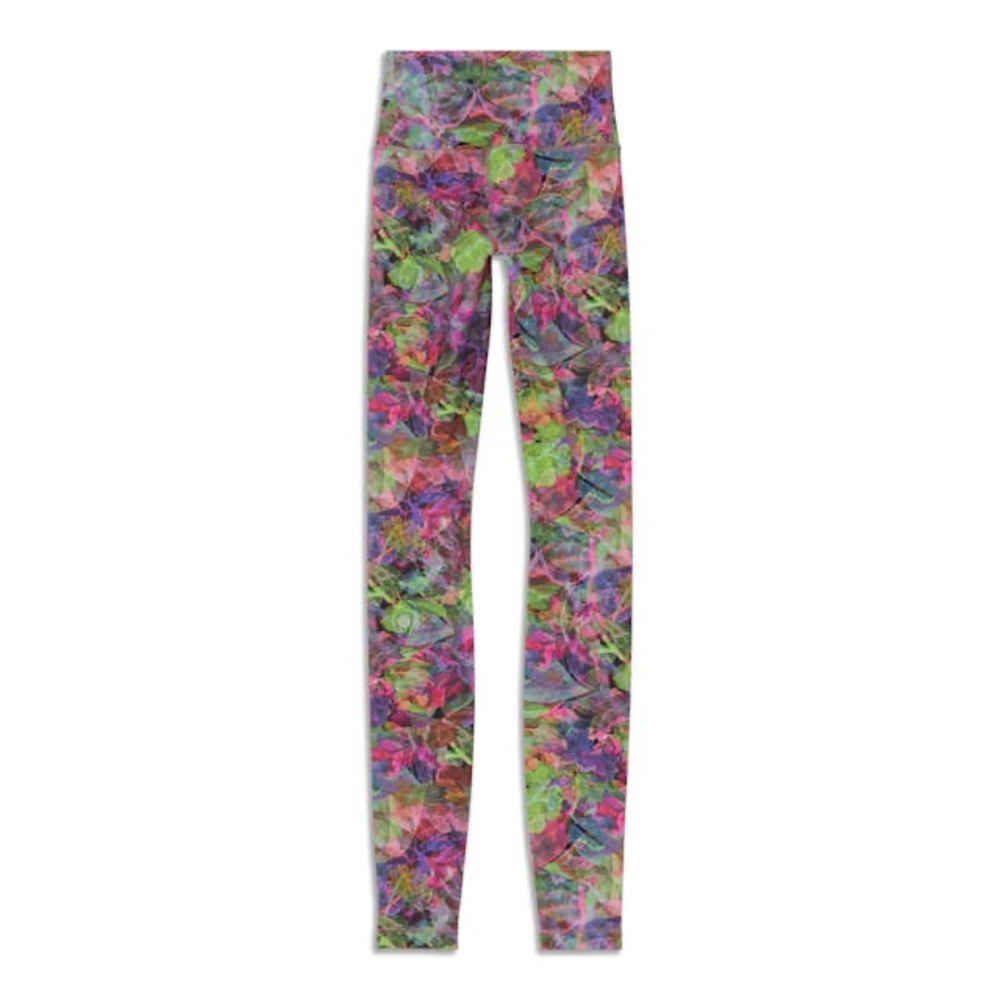 Lululemon Athletica Wunder Train High-Rise Tight 21” Vivid Floral Tone Multi